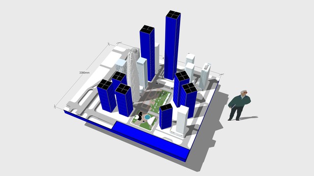 model design of real - scene simulation  for media architecture cluster 01